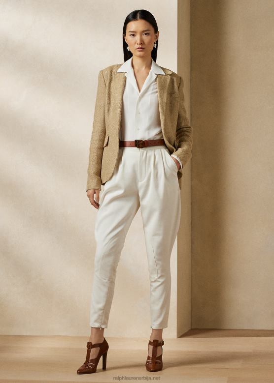 Жене Ralph Lauren Харрисон цавалри кепер јодхпур панталоне V2V443564 лук крема