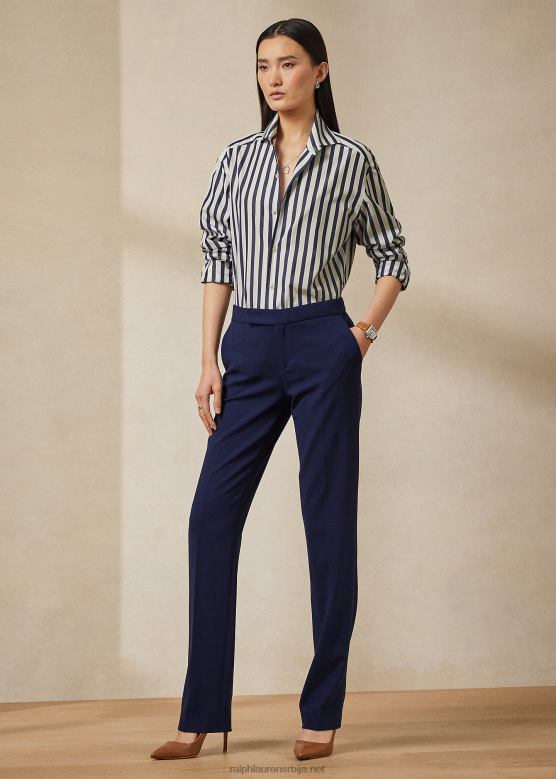 Жене Ralph Lauren сетх вунене креп панталоне V2V443603 лук морнарица