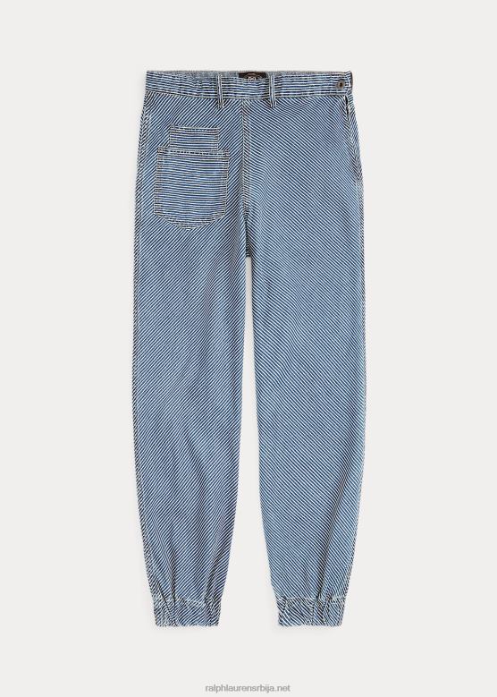 Жене Ralph Lauren пругасте панталоне рибље кости са копчом V2V443658 Ницхолс индиго васх