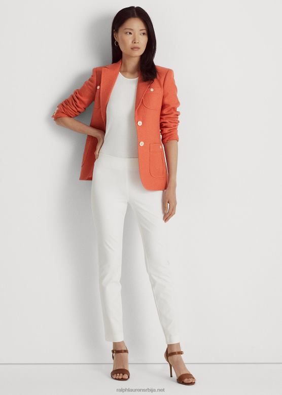 Жене Ralph Lauren уске панталоне од растегљивог кепера V2V443807 бео