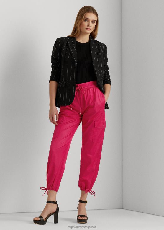 Жене Ralph Lauren схантунг карго панталоне V2V443930 спорт пинк