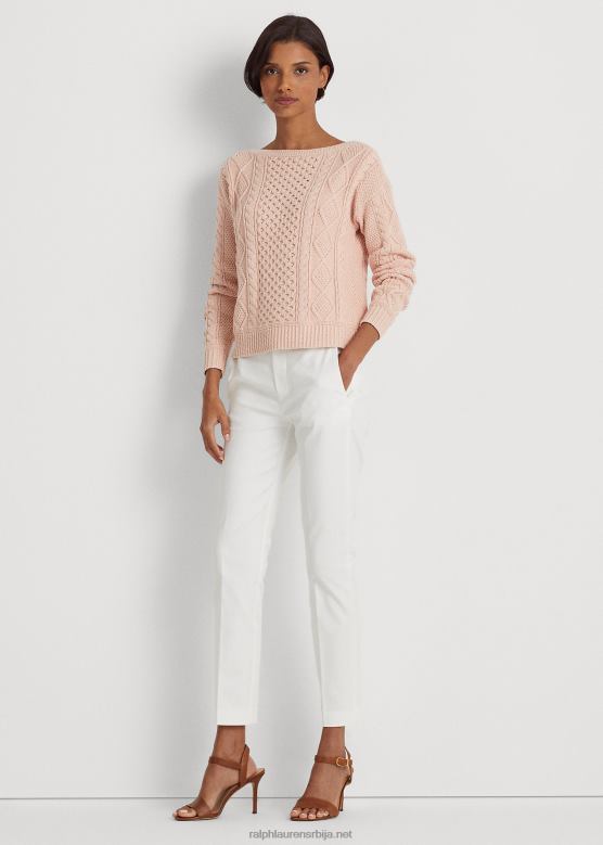 Жене Ralph Lauren панталоне од еластичног памука V2V444065 бео