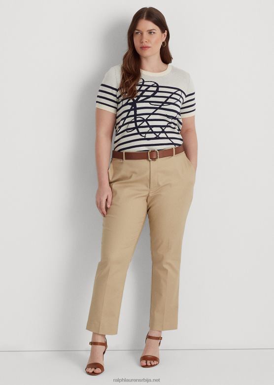 Жене Ralph Lauren двостране памучне памучне панталоне V2V444635 бреза тан