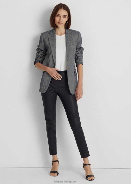 Жене Ralph Lauren уске панталоне од растегљиве коже V2V444897 морнарица