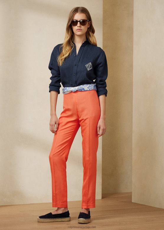 Жене Ralph Lauren Робинн свилене шантунг панталоне V2V449315 диња