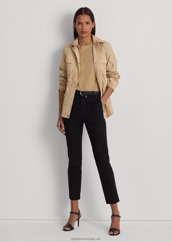 Жене Ralph Lauren двостране памучне памучне панталоне V2V449587 црн