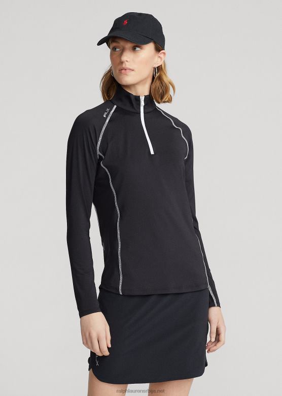 Жене Ralph Lauren пуловер са четвртином рајсфершлуса од дреса V2V443700 црн