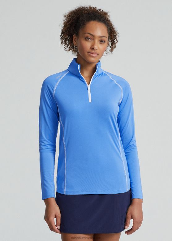 Жене Ralph Lauren пуловер са четвртином рајсфершлуса од дреса V2V443701 флорида плава/краљевско плава