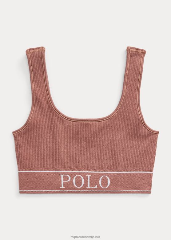 Жене Ralph Lauren бешавни изрезани резервоар са лоптом V2V443363 теракота