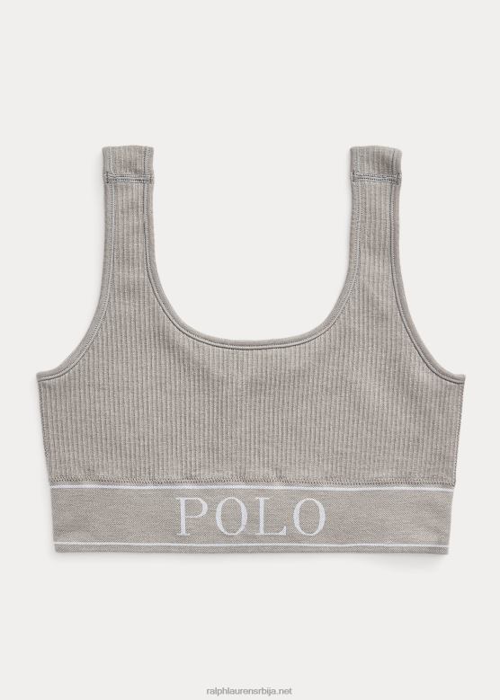 Жене Ralph Lauren бешавни изрезани резервоар са лоптом V2V443364 вријесак сиви