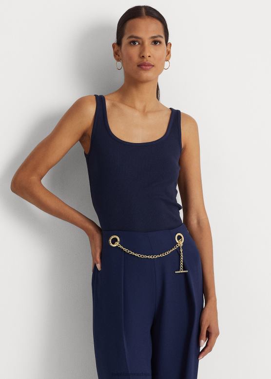 Жене Ralph Lauren топ од мешавине памука V2V443829 префињена морнарица