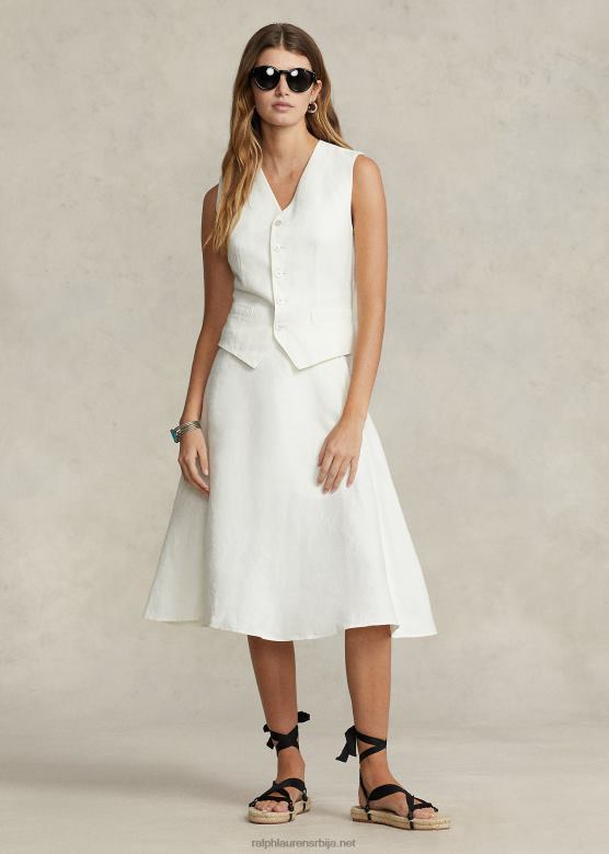 Жене Ralph Lauren ланена сукња а-кроја V2V442931 невис