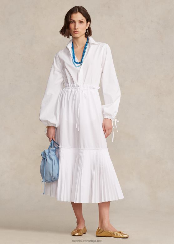 Жене Ralph Lauren сукња А-кроја са плисираним порубом V2V443129 бео