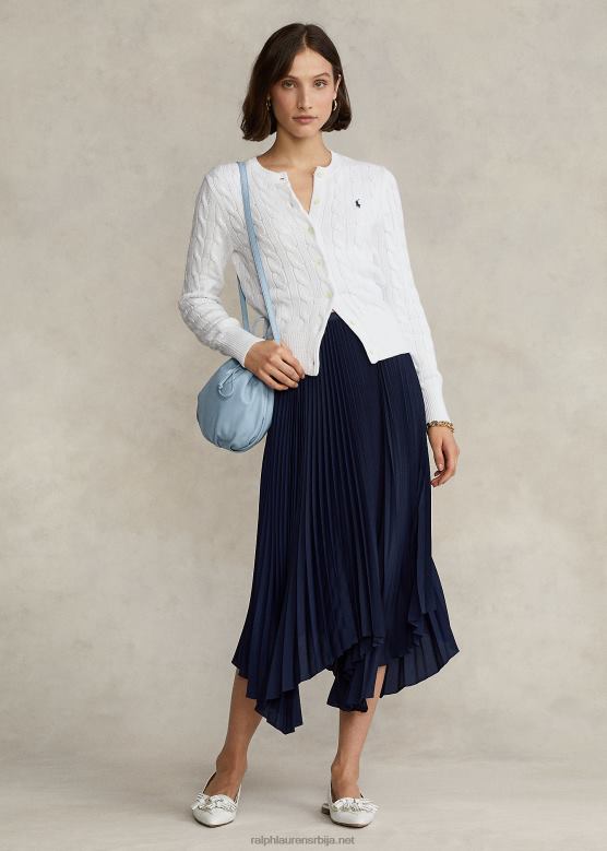 Жене Ralph Lauren плисирана сукња марамица од жоржета V2V443334 крстарење морнарице