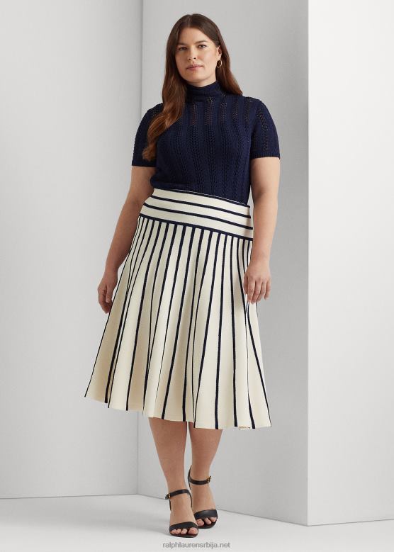 Жене Ralph Lauren пругаста плетена миди сукња V2V444700