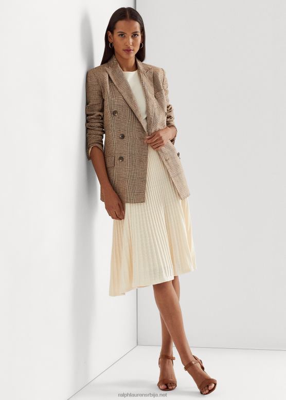 Жене Ralph Lauren ланено-памучна плетена сукња V2V449413 крема од маскарпонеа