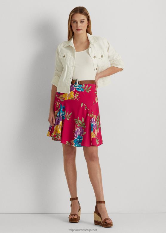 Жене Ralph Lauren цветни жоржет сукња V2V449466 розе мулти