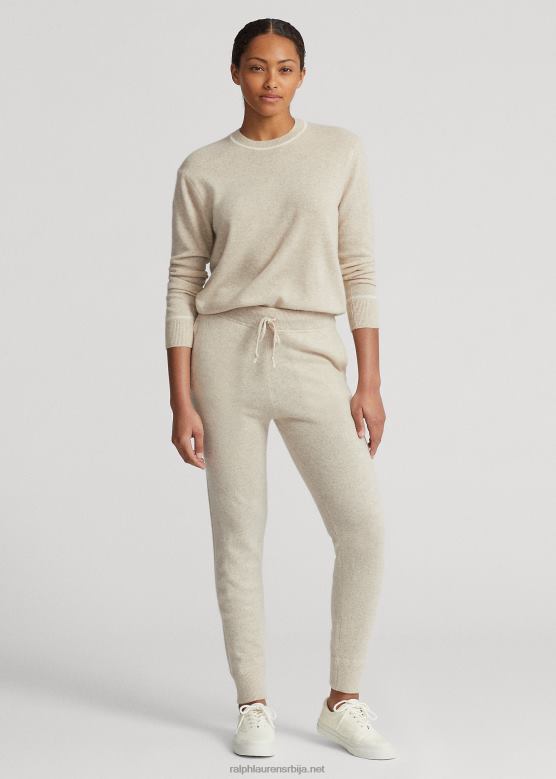 Жене Ralph Lauren кашмир панталоне V2V443744 песак хеатхер