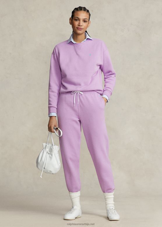 Жене Ralph Lauren атлетске панталоне од флиса V2V449105 мека лила