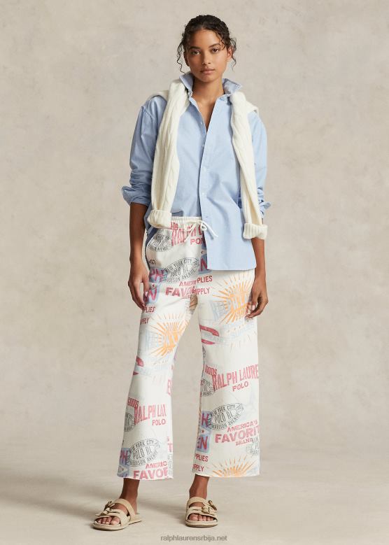 Жене Ralph Lauren атлетске панталоне од глежња са логом V2V449196 невис