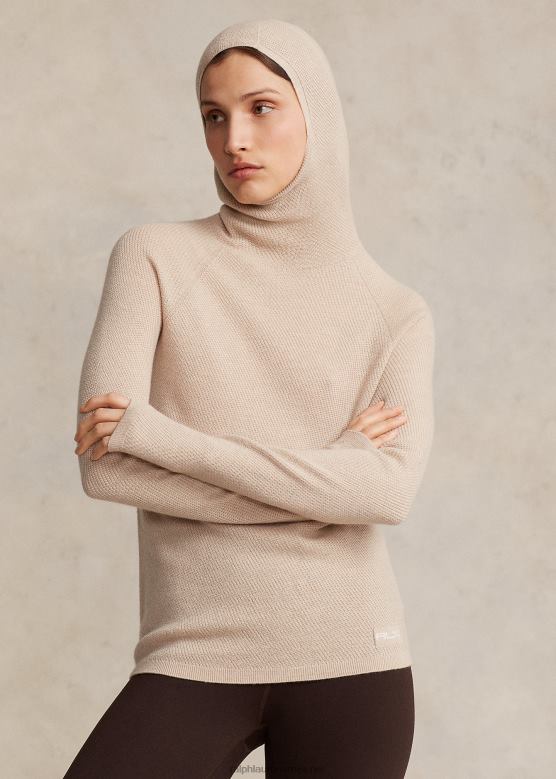 Жене Ralph Lauren сноод пуловер од мерино вуне V2V443048 дина тан хеатхер