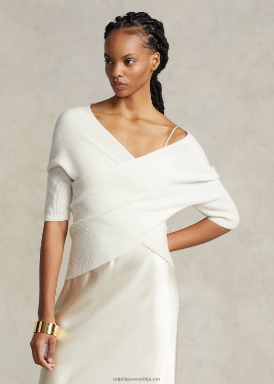 Жене Ralph Lauren плетени горњи део од кашмира V2V443204 пергамент крем