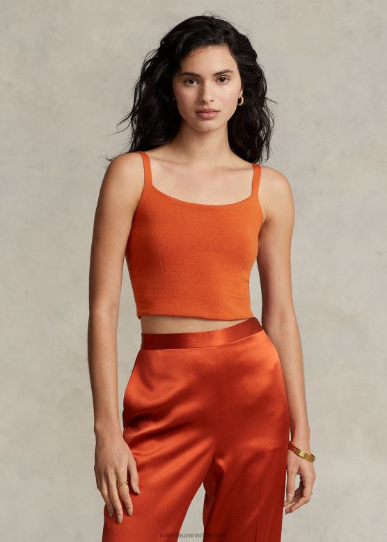 Жене Ralph Lauren мајица са равним вратом од мешавине вуне V2V443225 дубоко небо заласка сунца