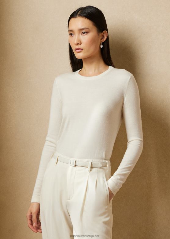 Жене Ralph Lauren џемпер од кашмира V2V443449 лук крема