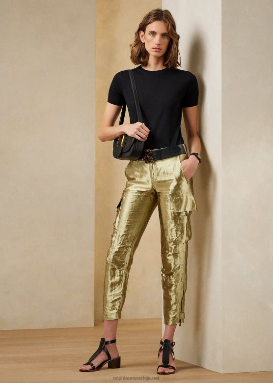 Жене Ralph Lauren џемпер кратких рукава од кашмира V2V443533 црн