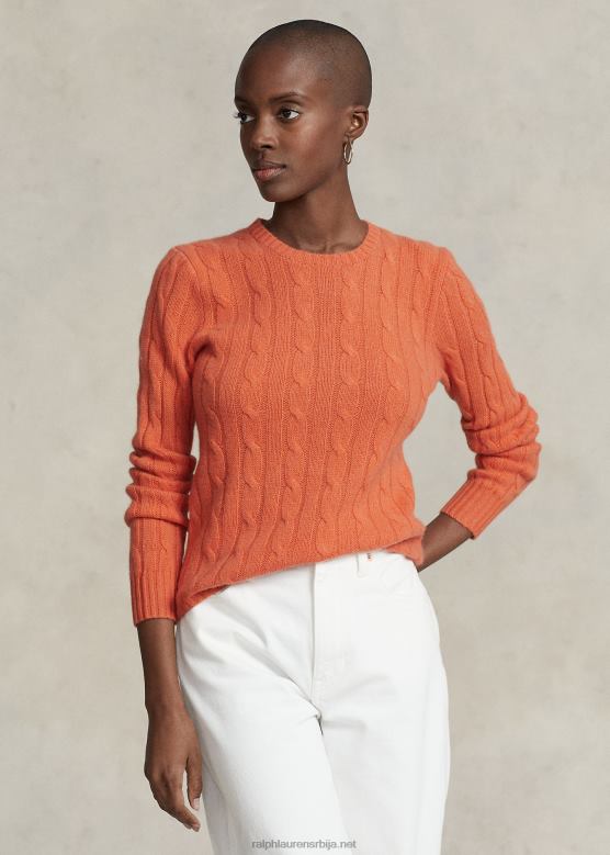 Жене Ralph Lauren плетени џемпер од кашмира V2V449115 небо заласка сунца