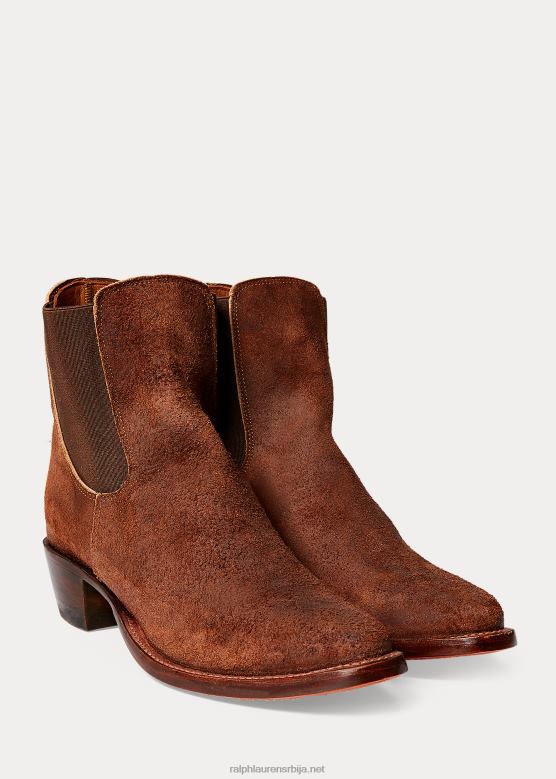 Жене Ralph Lauren цхелсеа плаинвиев суеде чизме V2V449710 јесење злато