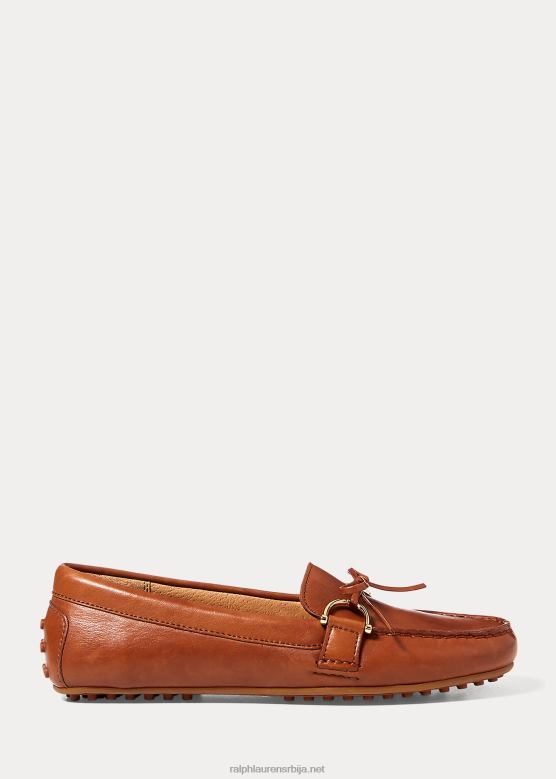 Жене Ralph Lauren брилеи кожне мокасинке V2V445079 дубок седласти тен