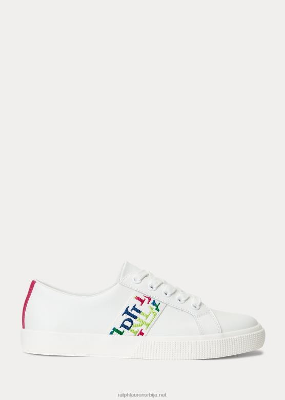 Жене Ralph Lauren јансон иии напа кожне патике V2V445080 вишебојни лого/бело