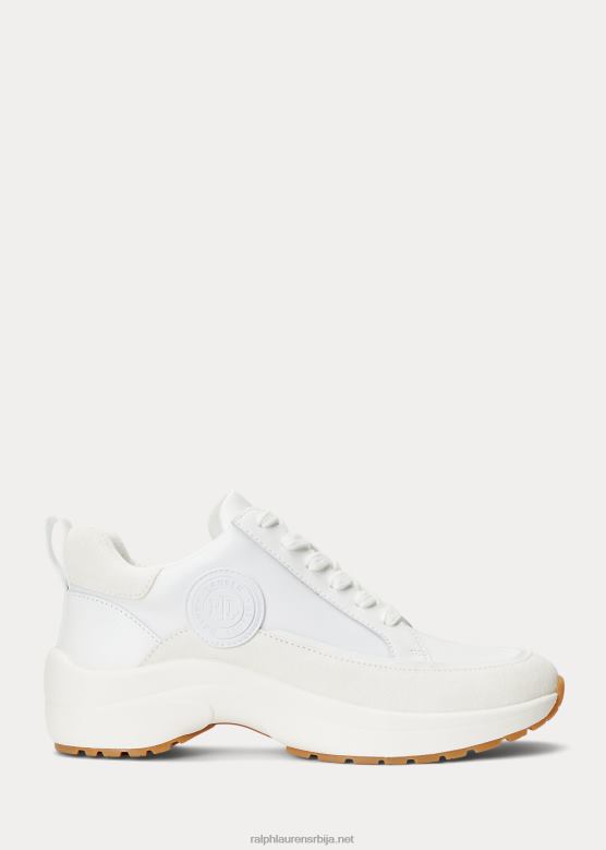 Жене Ralph Lauren реагхан патике од коже и семиша V2V445127 бела/клупска крема