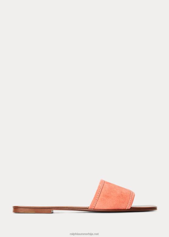 Жене Ralph Lauren андела клизне сандале од телећег антилопа V2V444979 диња