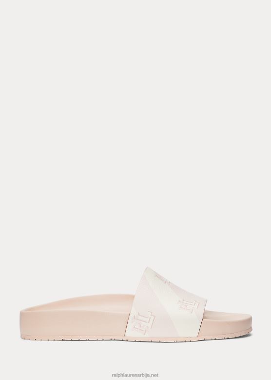Жене Ralph Lauren аудрина лого сандале од вештачке коже V2V444991 светло розе