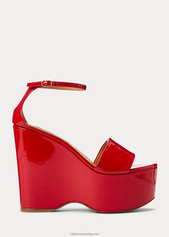 Жене Ralph Lauren аллстон лакиране сандале од телеће коже V2V449668 битанга