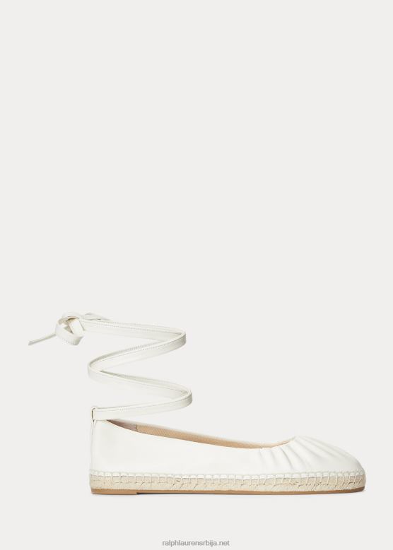 Жене Ralph Lauren цецилиа наппа кожна еспадрила на пертле V2V445057 ванила