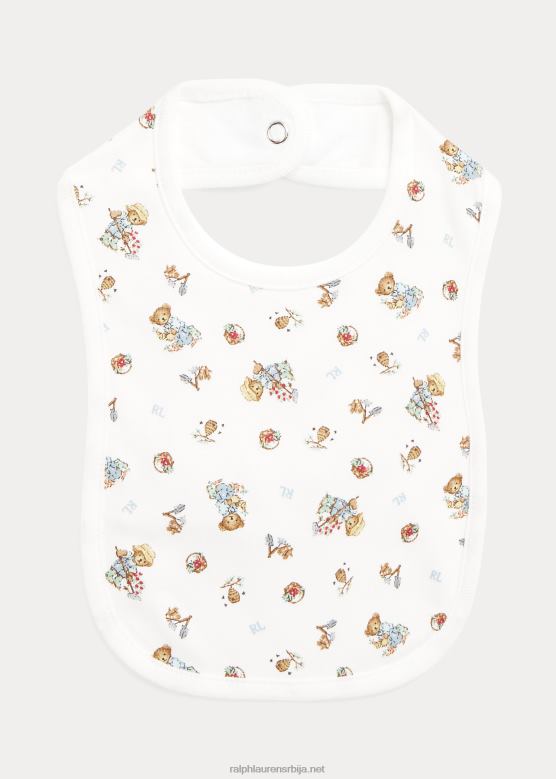 беба Ralph Lauren поло беар памук интерлоцк биб V2V448061 дечак баштенски медвед