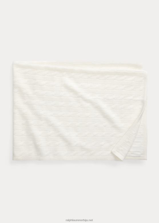 беба Ralph Lauren кашмирско ћебе V2V448071 топла бела