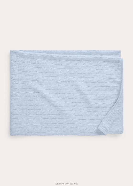 беба Ralph Lauren кашмирско ћебе V2V448073 бисерно плава