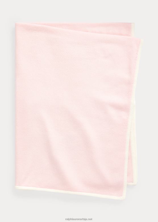 беба Ralph Lauren реверзибилно ћебе од кашмира V2V448342 јутарње розе