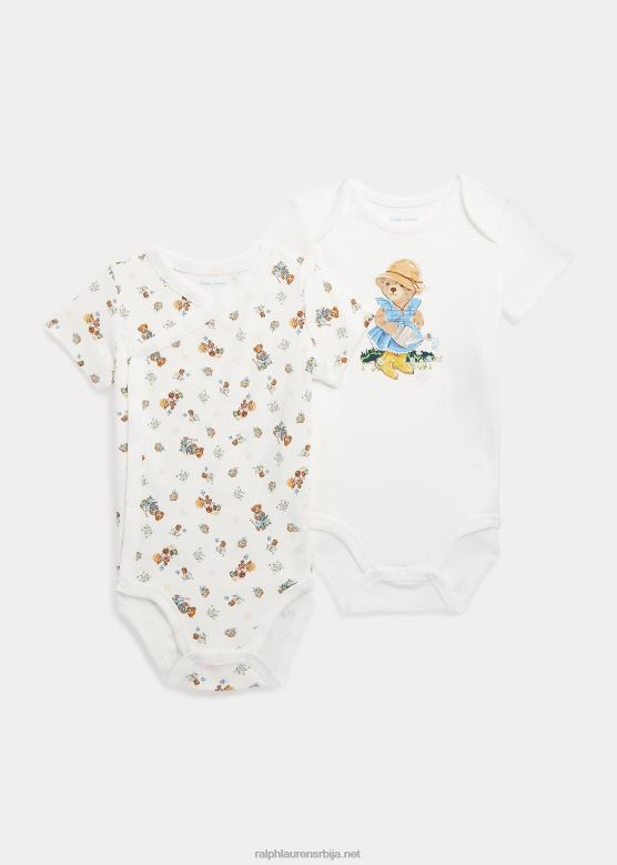 беба Ralph Lauren памучни боди поло медвед 2ком V2V447702 девојка баштенски медвед