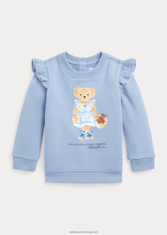 беба Ralph Lauren дуксерица од поло медвјеђег флиса V2V447978 канал плави