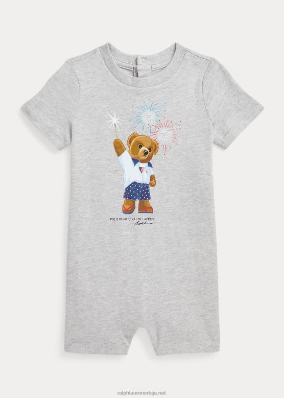 беба Ralph Lauren шортс памучни поло медвед V2V4410023 и преко вријеска