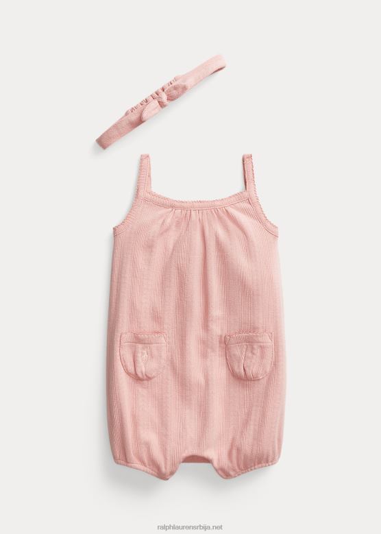 беба Ralph Lauren шопек са мехурићима и трака за главу V2V4410025 адирондацк росе