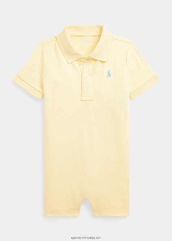 беба Ralph Lauren мекани памучни поло Схорталл V2V447662 т-птица жута