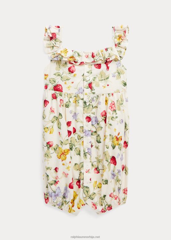 беба Ralph Lauren цветни памучни батист балон Схорталл V2V447674 цветна јагода