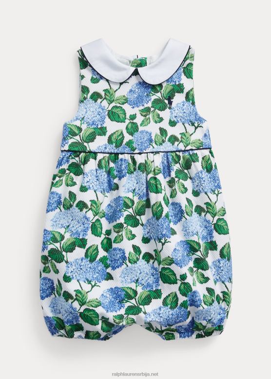 беба Ralph Lauren флорал стретцх добби буббле схорталл V2V448157 хортензија флорал