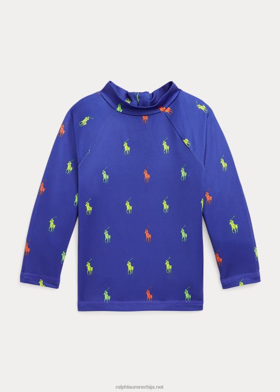 беба Ralph Lauren поло пони перформансе дрес осип гуард V2V447951 краљевски шифли принт